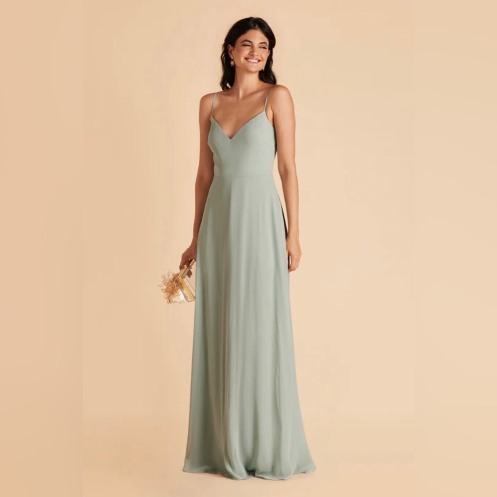 Devin Convertible Birdy Grey Bridesmaid Dress Chiffon Sage